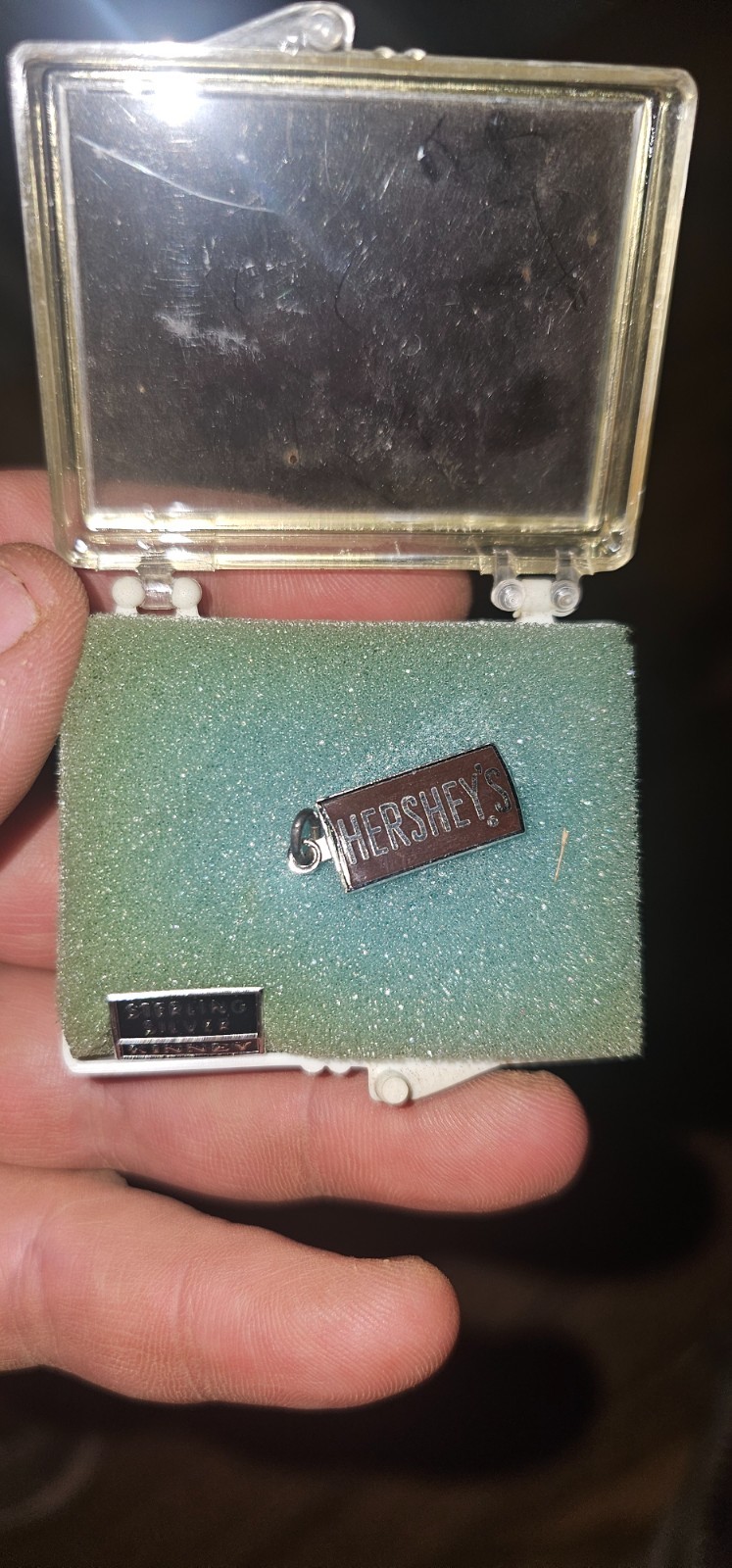 Vintage Sterling Silver Kinney Hershey’s Bar Charm 3/4”