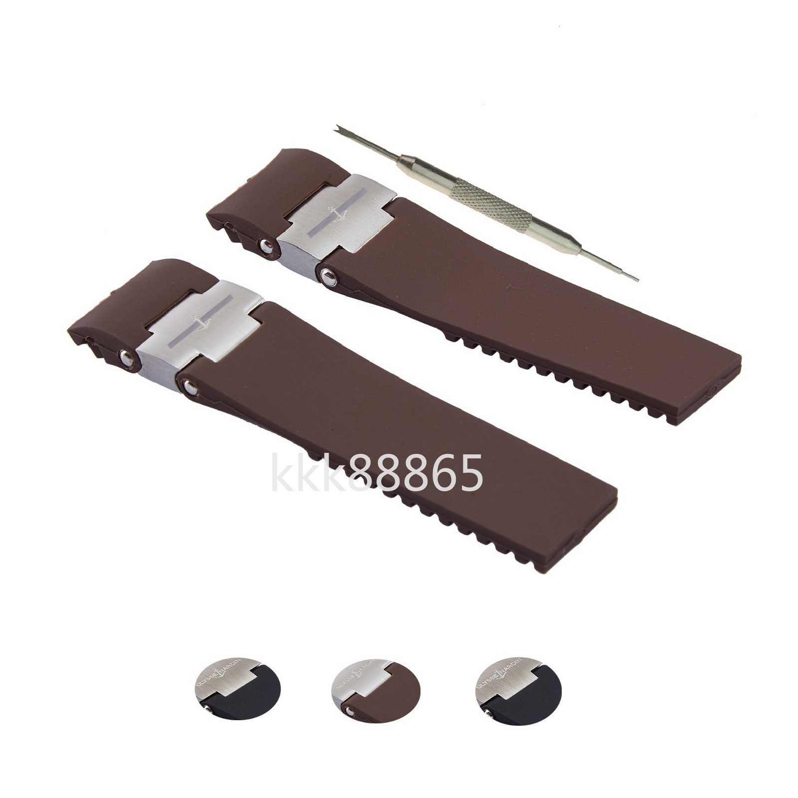22mm Rubber Silicone Strap Fits Ulysse Nardin Maxi Marine / Diver Watch Band