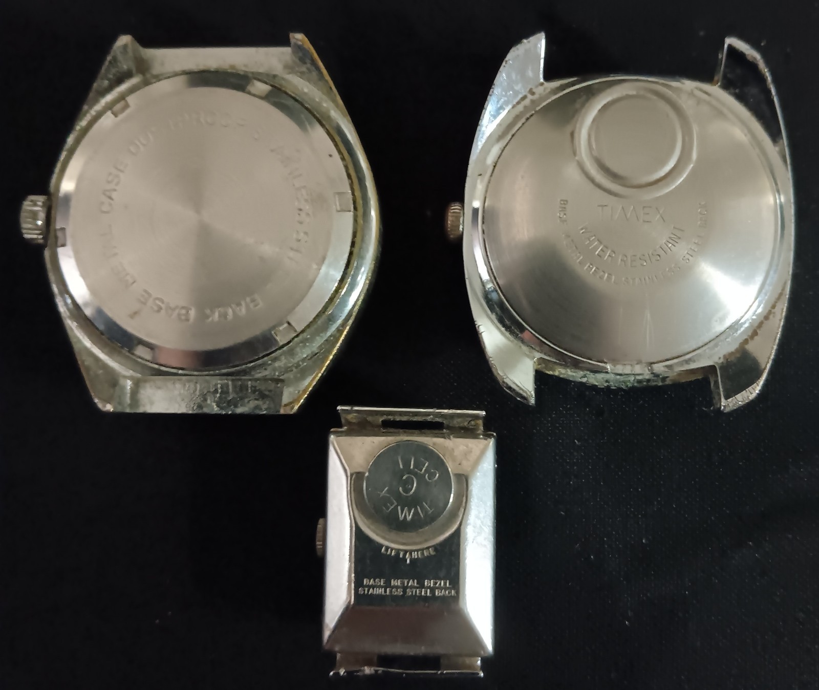 Ele watch lot 9 Vintage Watches Automatic Lucerne Stellaris Timex Electric Parts