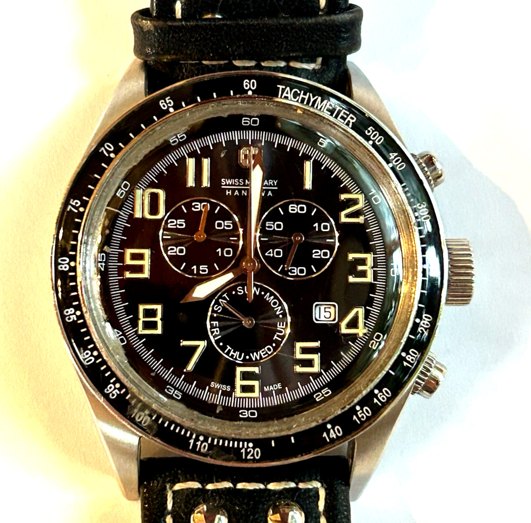 Swiss Military Hanowa Men’s Chronograph Quartz Watch Running 11886X 10 ATM