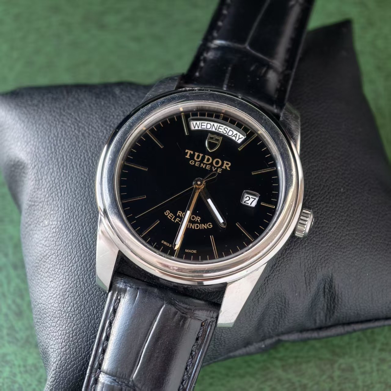 Tudor Black Dial Glamour M56003-0040 Men’s Watch Automatic 39mm Day Date