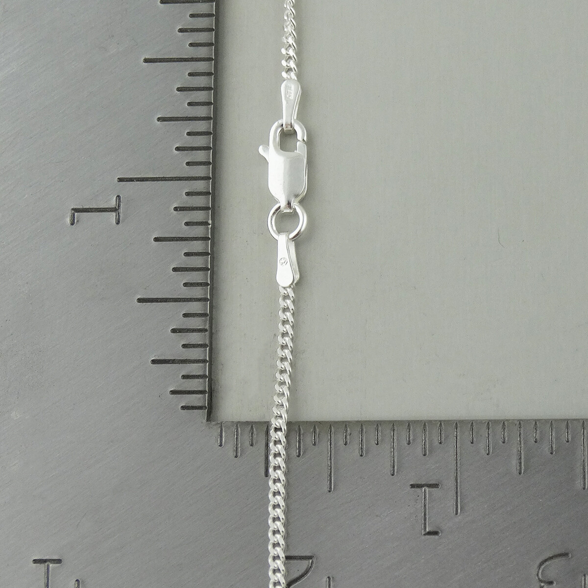 Sterling Silver 1.8mm CURB Chain Necklace 925 Italy 16, 18, 20, 22, 24, 30″ NEW
