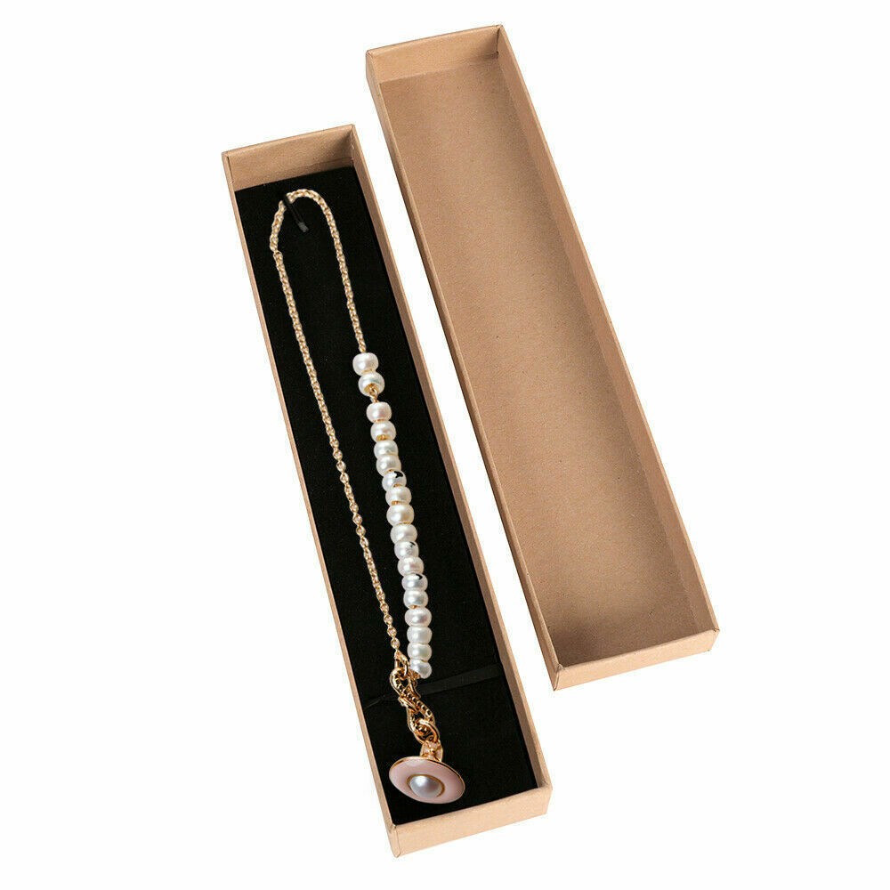 12pcs Jewelry Gift Box Set 21×4.3cm Ring Necklace Bracelet Packaging Display Box