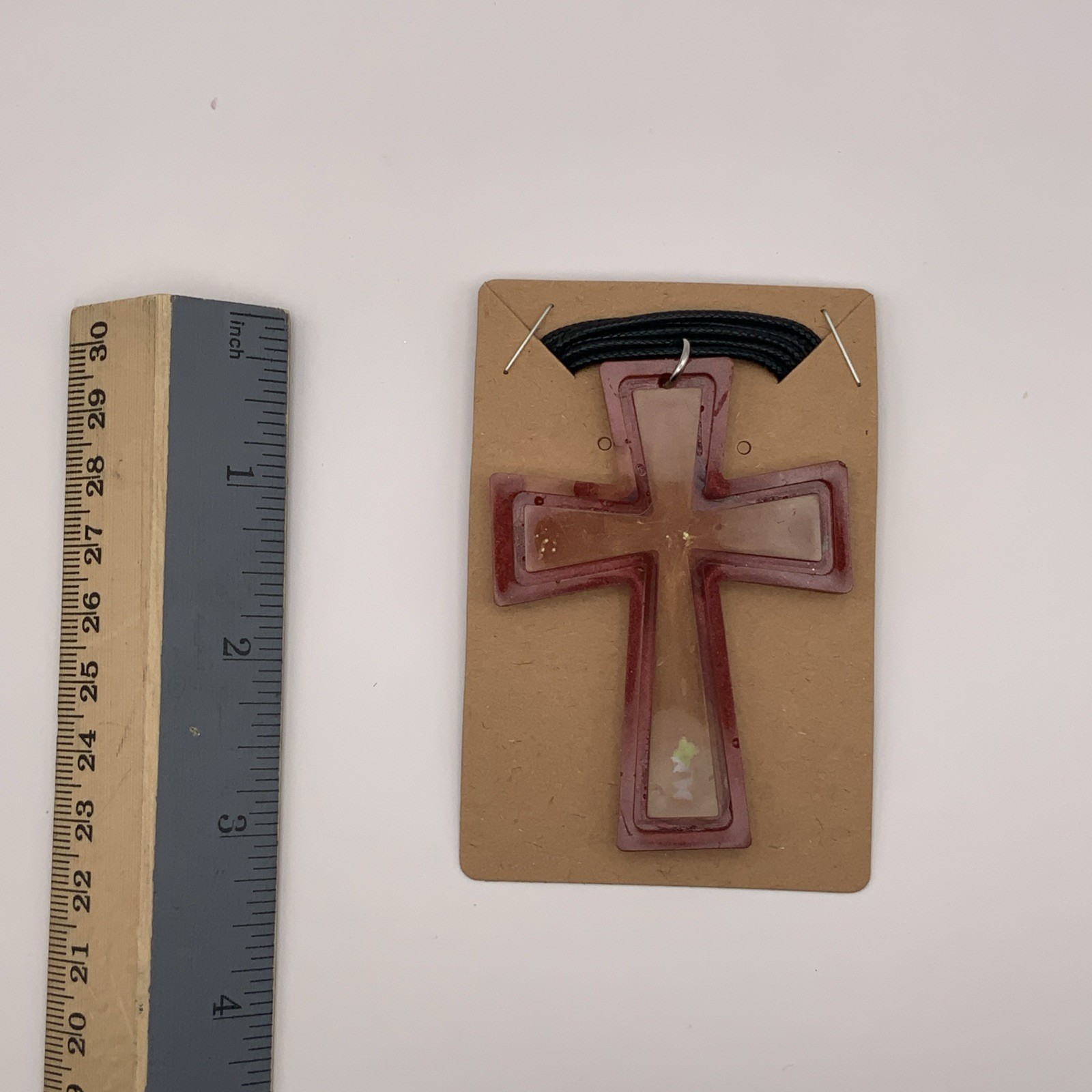House Of David Handmade Cross Necklace Golden Ember