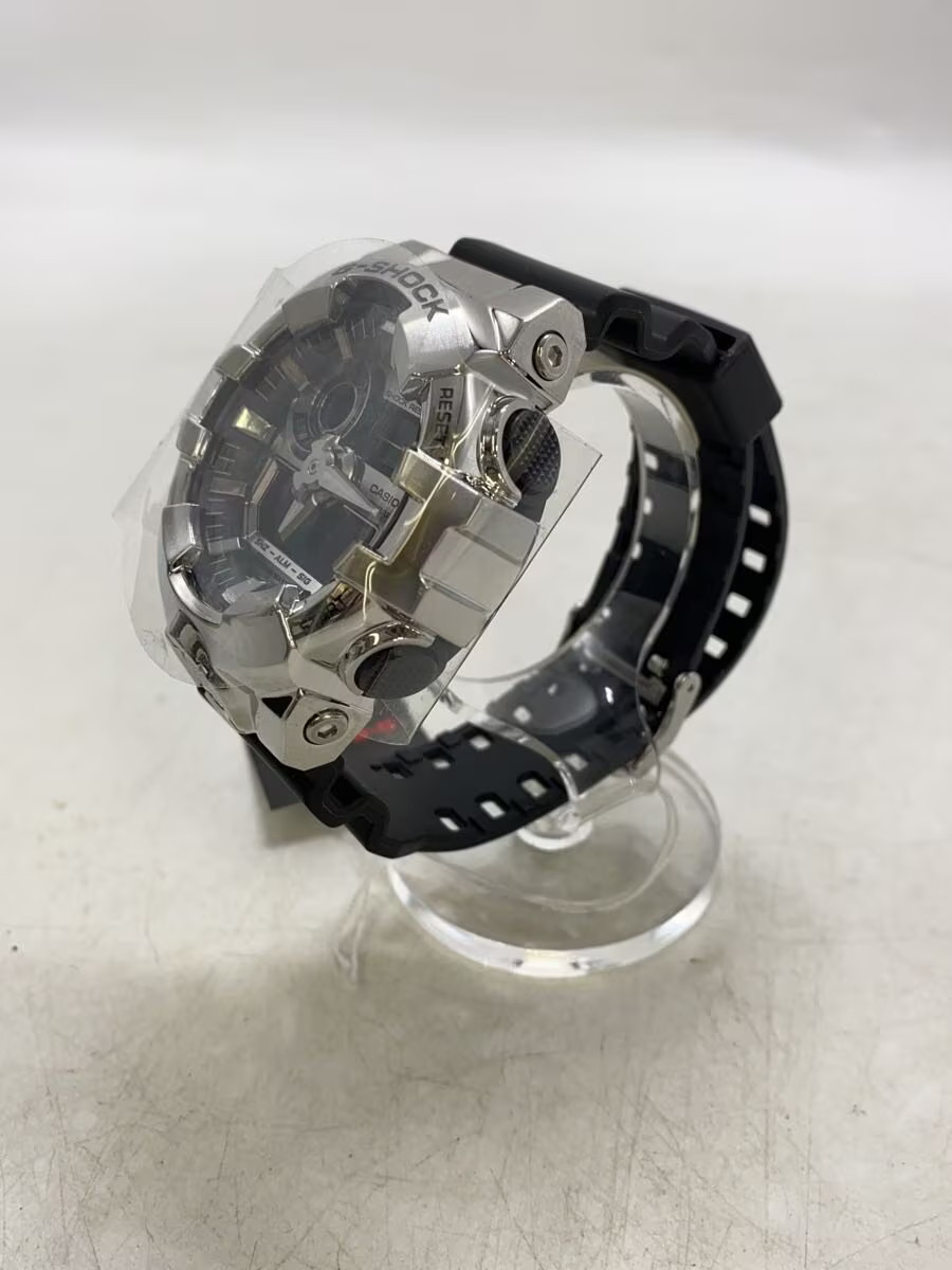 CASIO Quartz Watch G SHOCK Digital Analog Stainless SLV BLK SS
