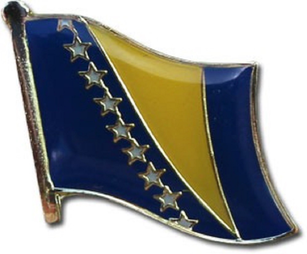 Bosnia Herzegovina Country Flag Bike Motorcycle Hat Cap lapel Pin