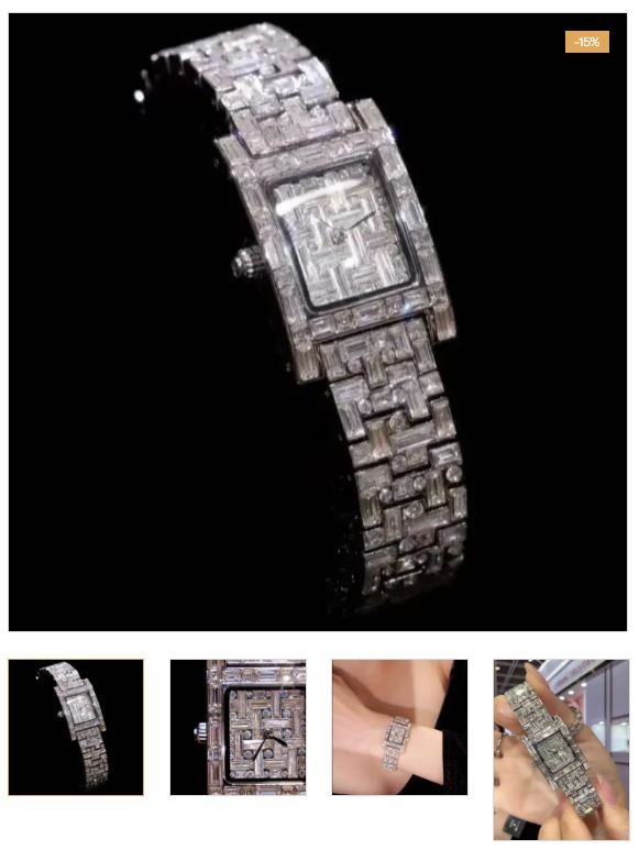watch women vintage gemstone