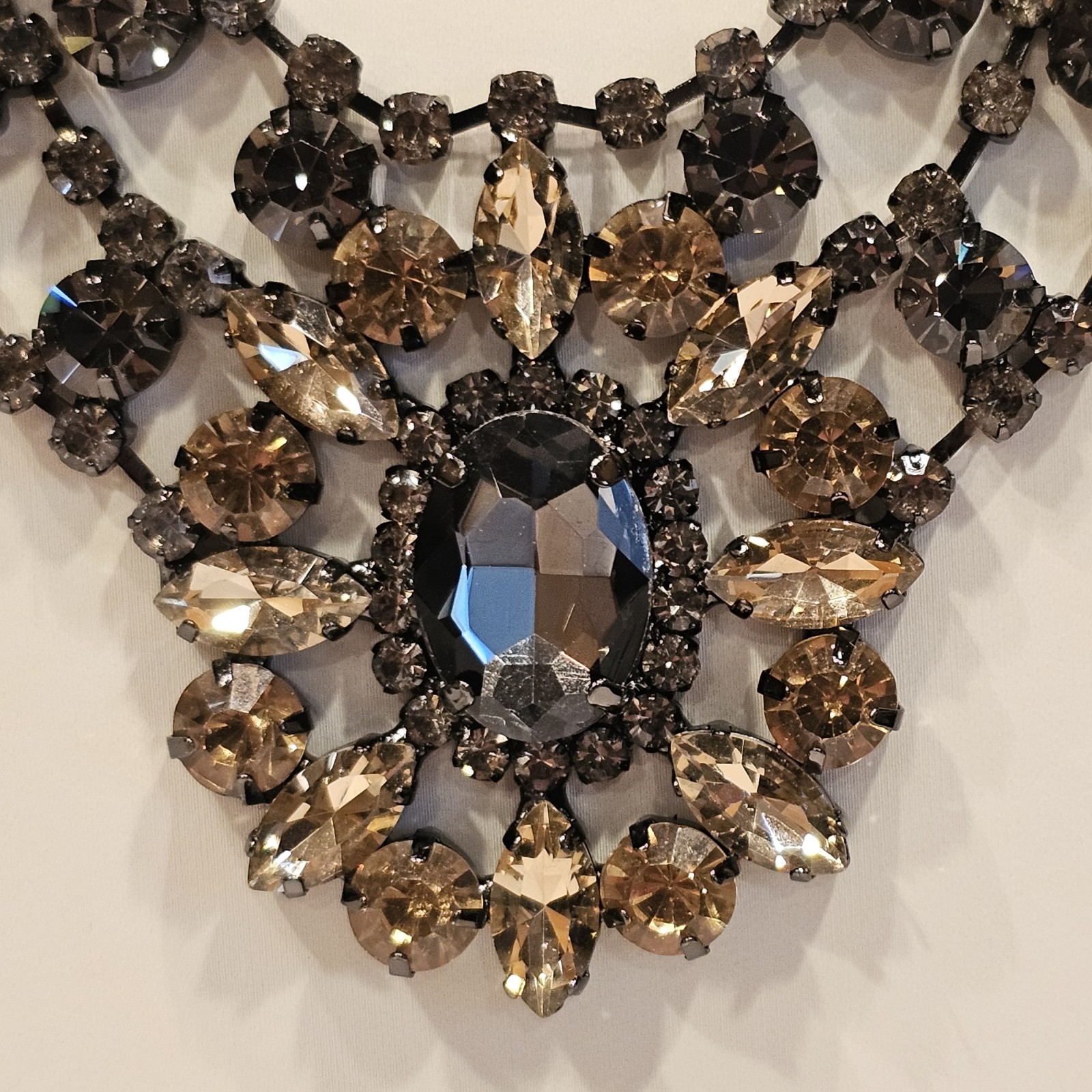 QVC LOGO LINKS By Lori Goldstein Extravagant Rhinestone Statement Necklace