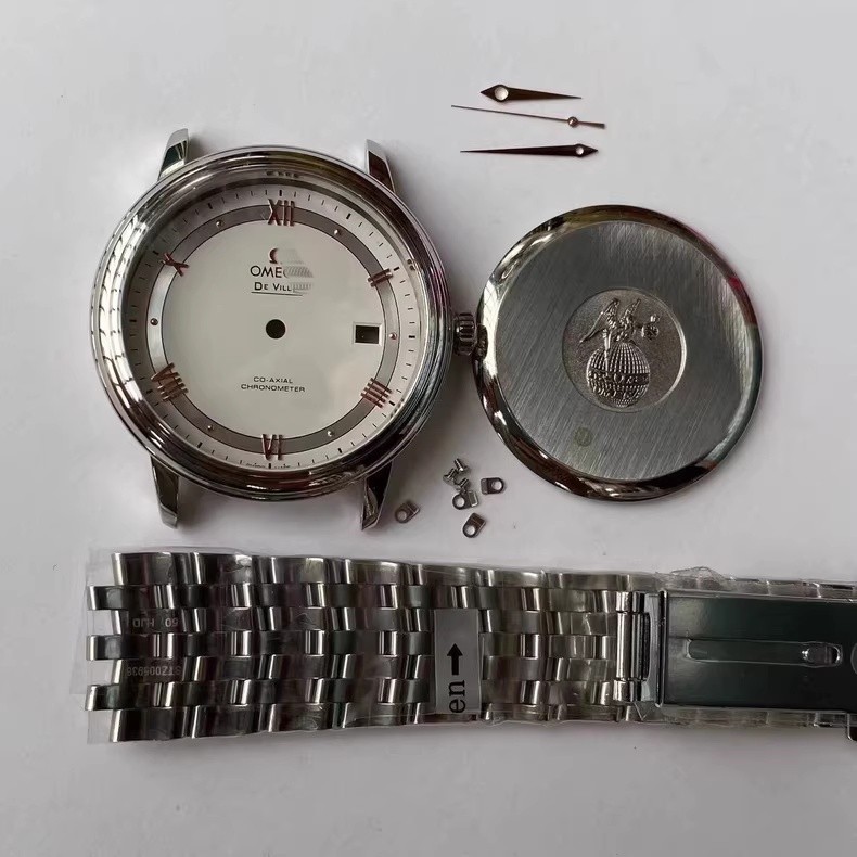 For DIY 39.5mm Watch Steel Case kit For 2824 9015 2892 movement