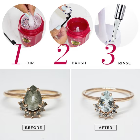 Connoisseurs Fine Jewelry Cleaner For Cleaning Gold, Platinum, Diamonds and Prec