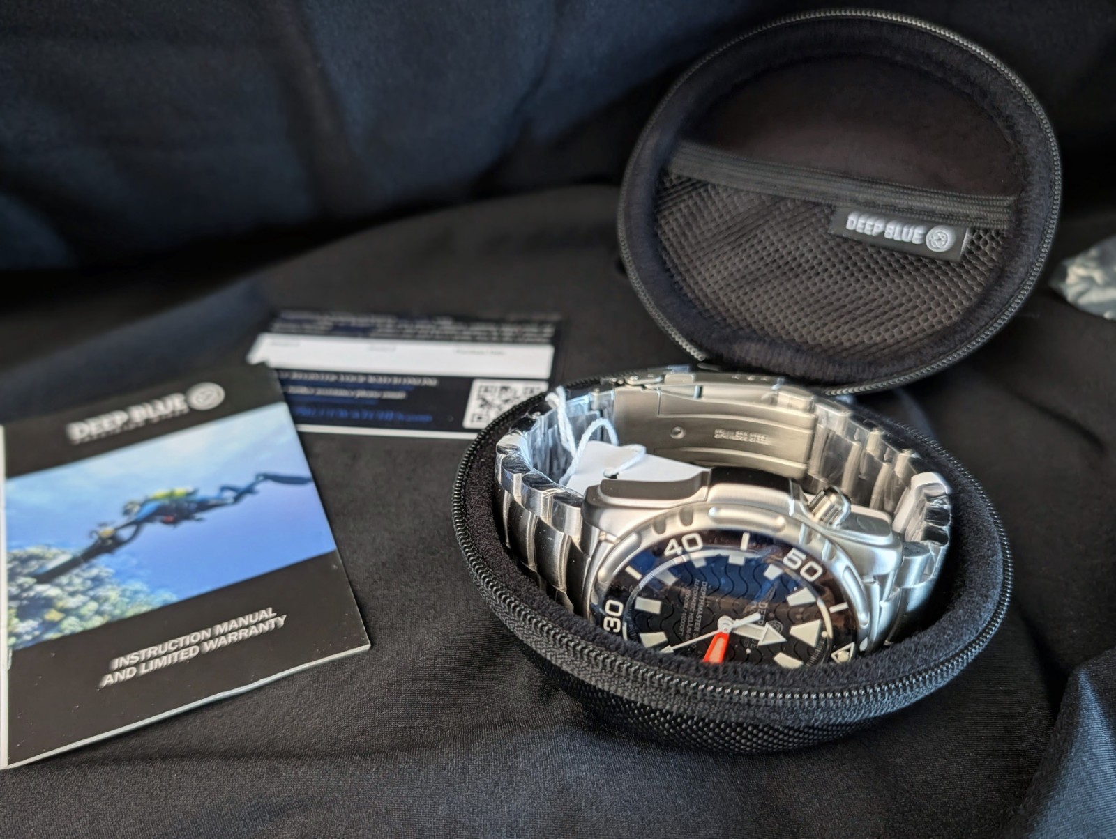 NEW DEEP BLUE DEPTHMASTER 3000 L.E. BLACK DIAL, AUTOMATIC, SAPPHIRE, MIYOTA 9015