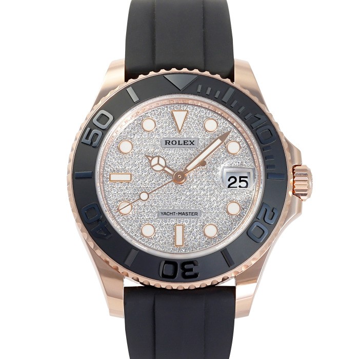 Rolex Yacht-Master 268655 Rose Gold Rubber 37.0mm Pink Dial Automatic #YKW094