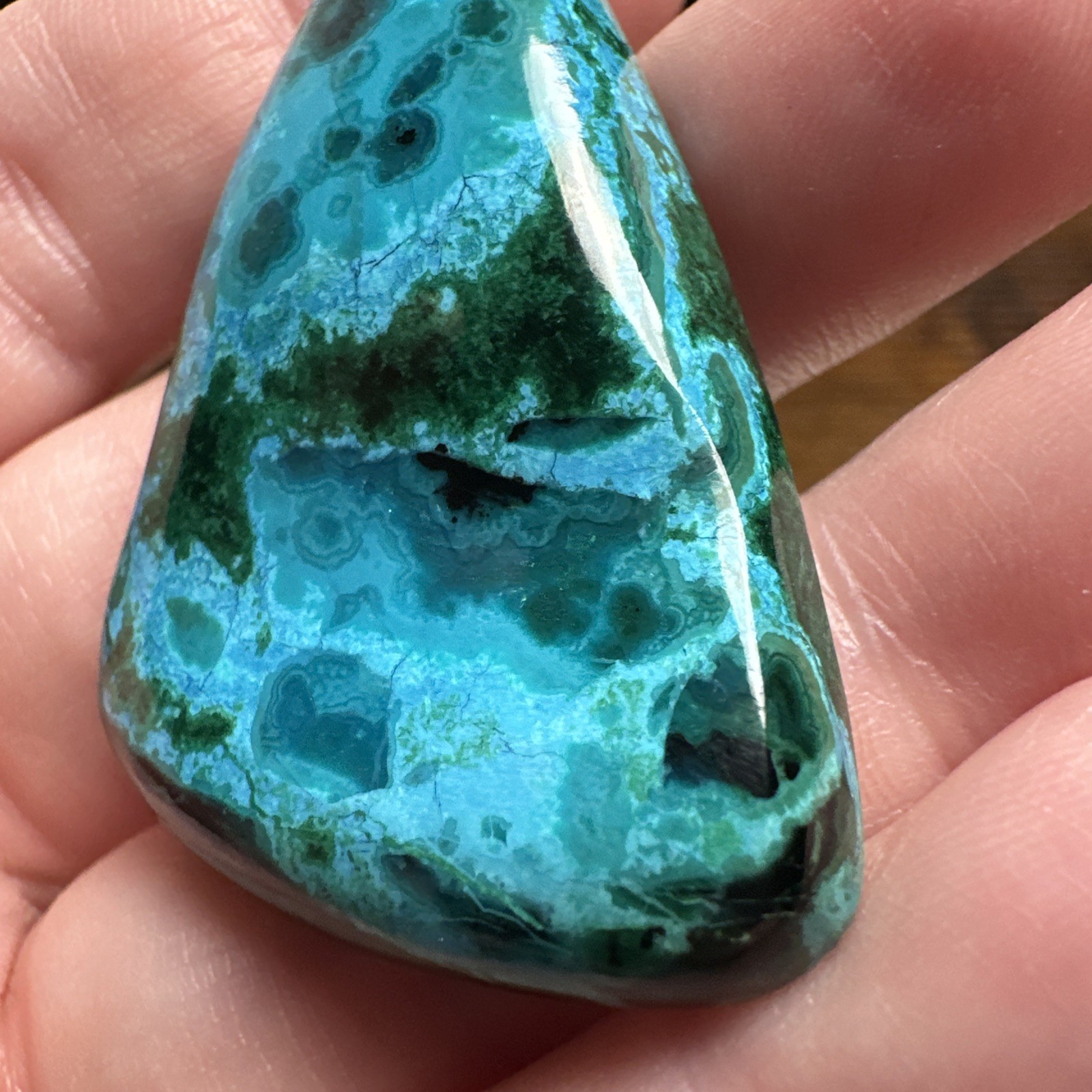 Ray Mine, Arizona Chrysocolla Malachite Gemstone Cabochon 105ct GORGEOUS!