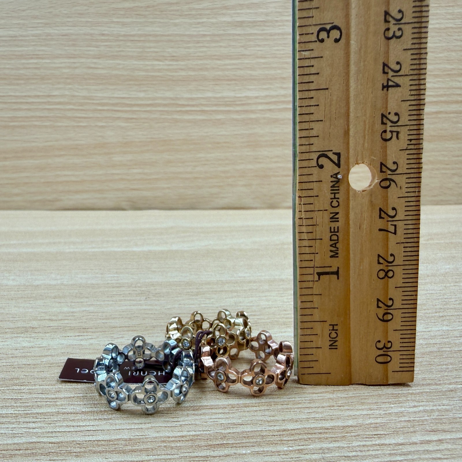 Henri Bendel Luxe Stackable Iconic Charm Ring Set NWT Size 7 FREE SHIPPING