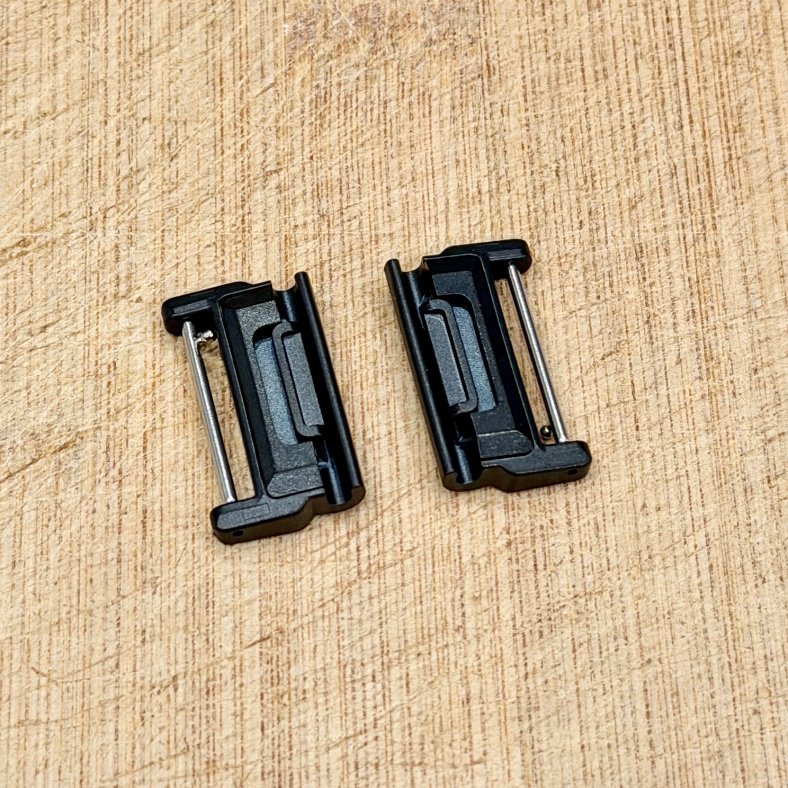 Black 26mm Quick Fit Connectors for Garmin Watch Adapters Stainless Steel Strap