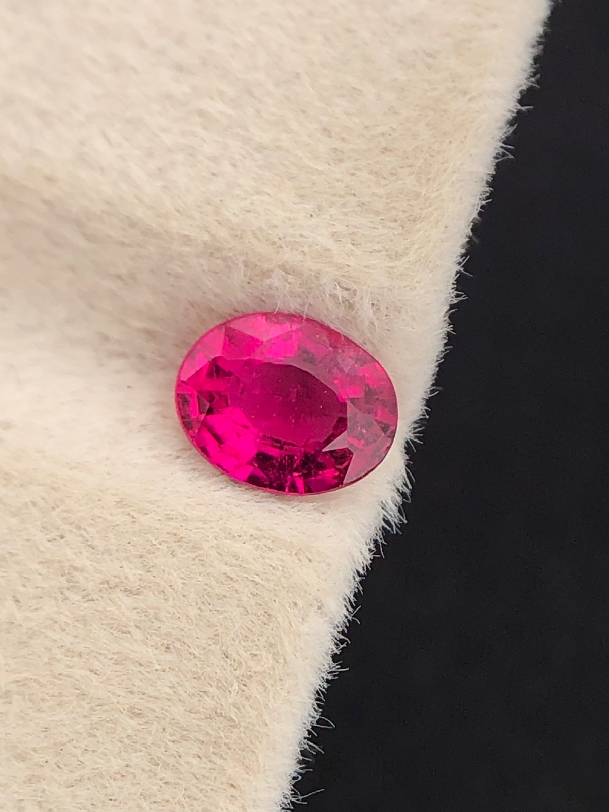 0.45 Ct Natural Pink Tourmaline Oval Loose Faceted Gemstone Making For Jewelry