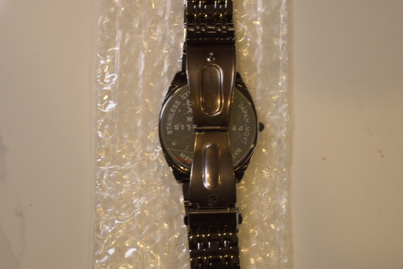 Perry Ellis Slim Diamond Dial Mens Watch – Gunmetal Teal Sunray 41mm 3ATM – NEW