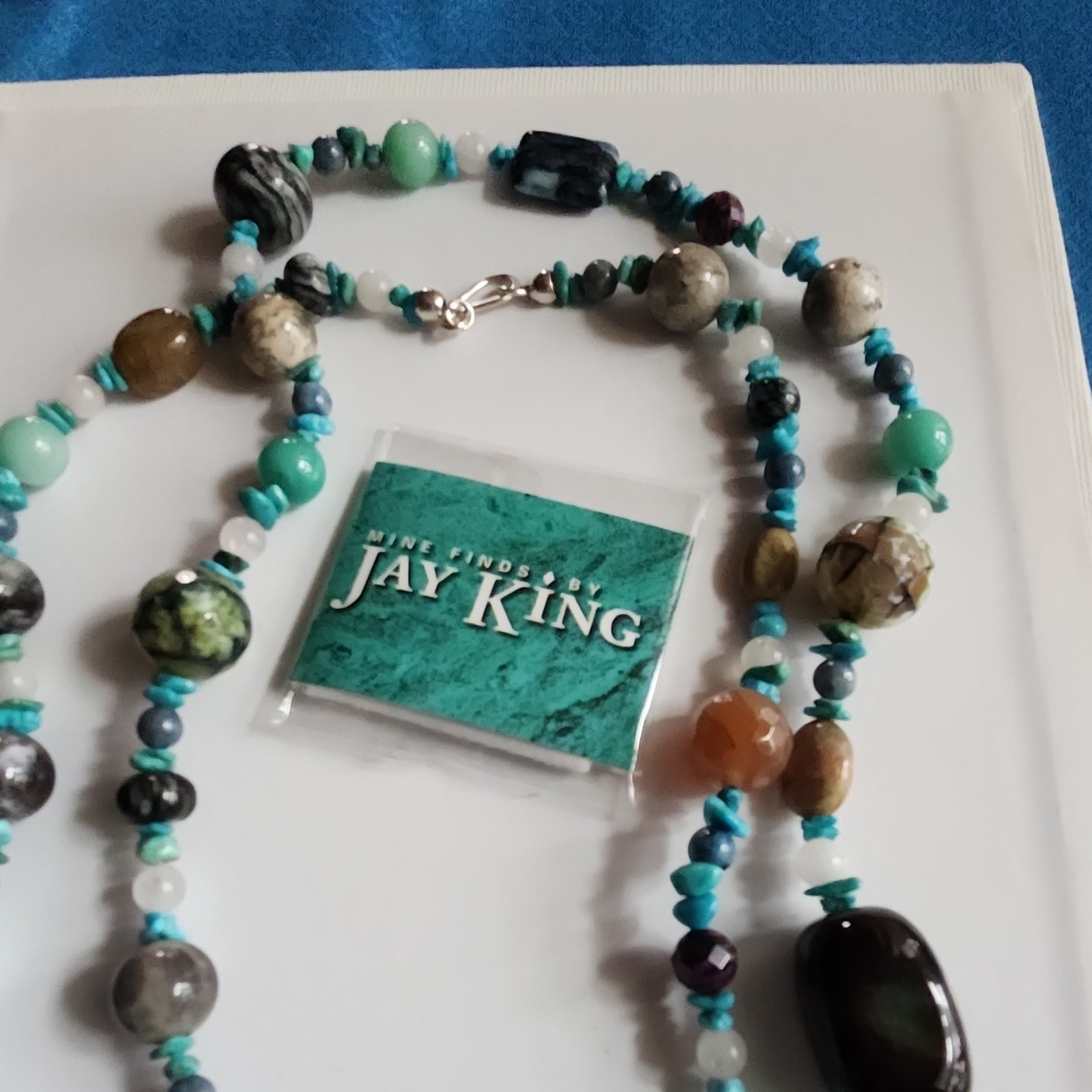Mine Finds by Jay King Handcrafted Beaded Turquoise Necklace Multicolor 25-30in