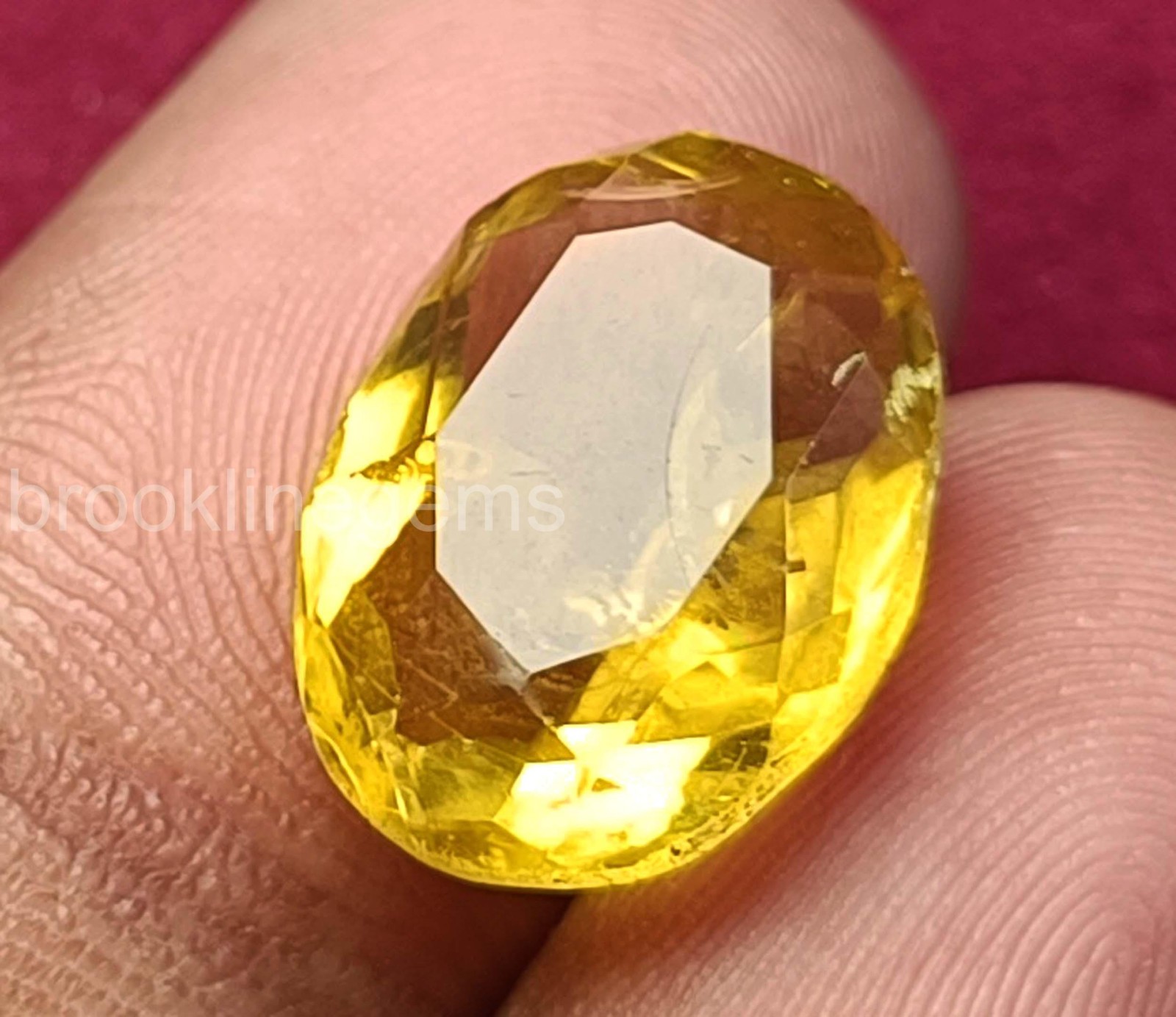 6.80 Carat Yellow Sapphire – Natural Oval Cut, EGL Certified Luxury Gem 5ARO