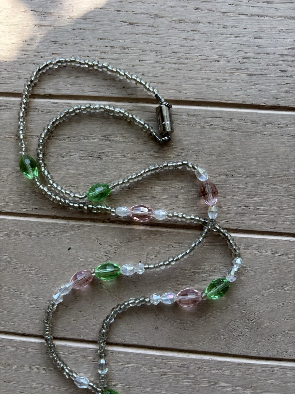 Romantic Whimsey Coastal Sparkle Mermaid/Fairy Long Statement Lilac Necklace