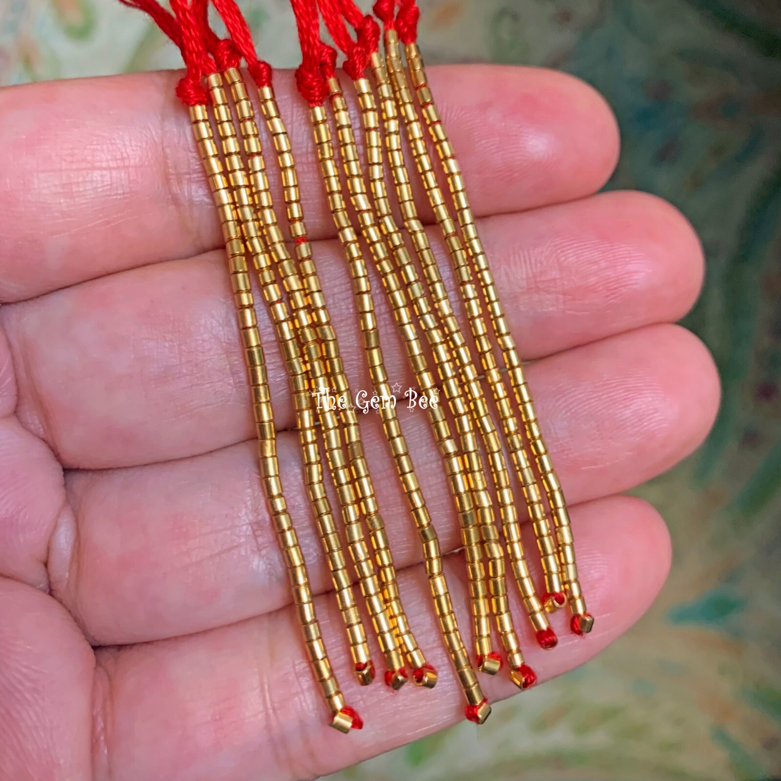 1.5MMx1.5MM 18k Solid Yellow Gold Crimp Tube Beads (10)