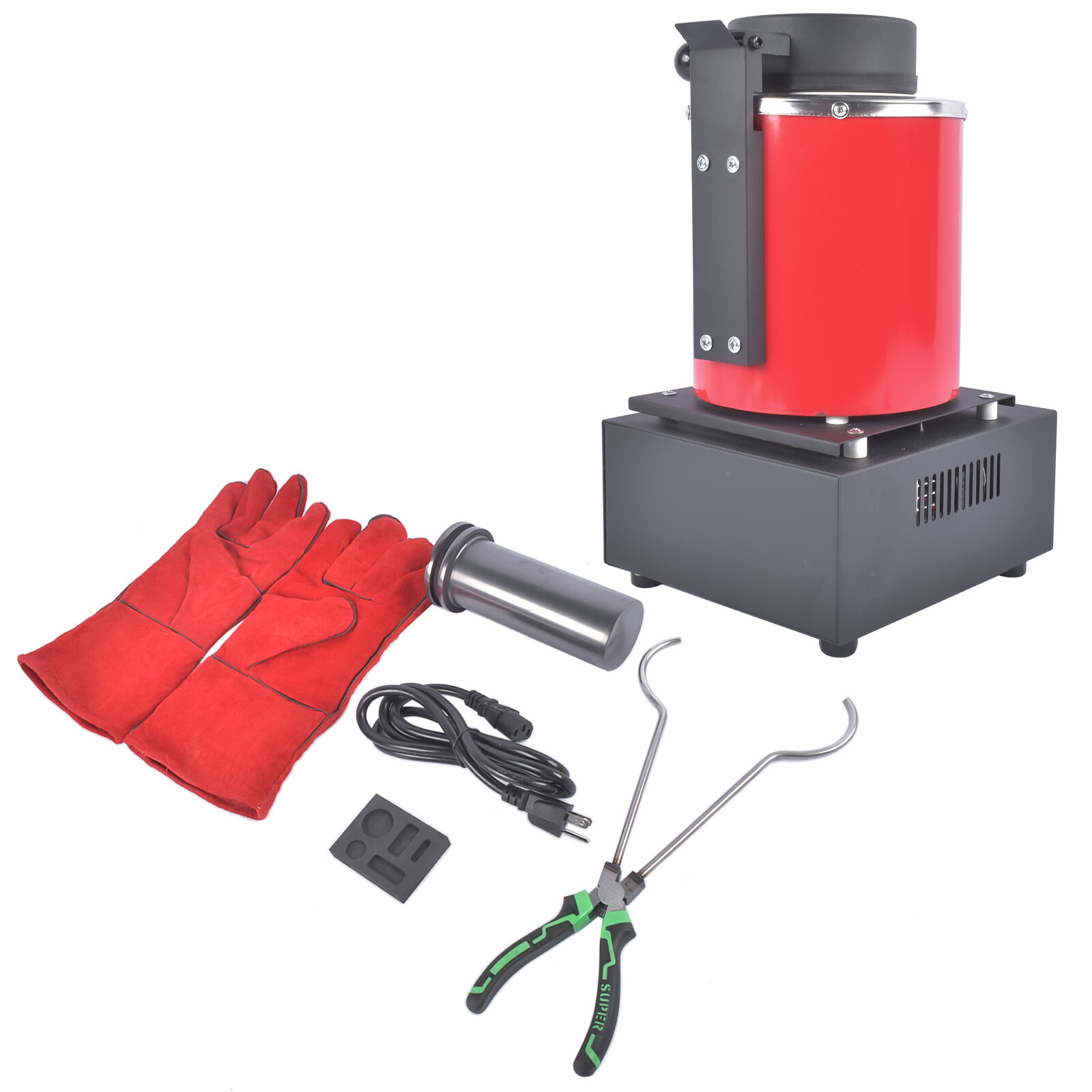 3KG Gold Melting Furnace 1150°C/2102°F Small High-Temperature Casting Furnaces