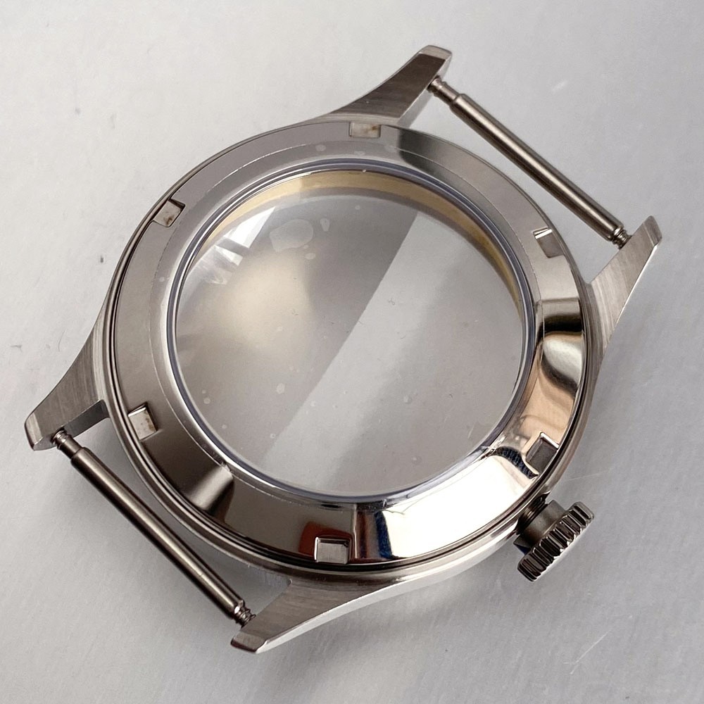 38mm Retro Watch Case with Dial Set Clear Back Fit NH35 NH36 NH38 ETA2824 PT5000
