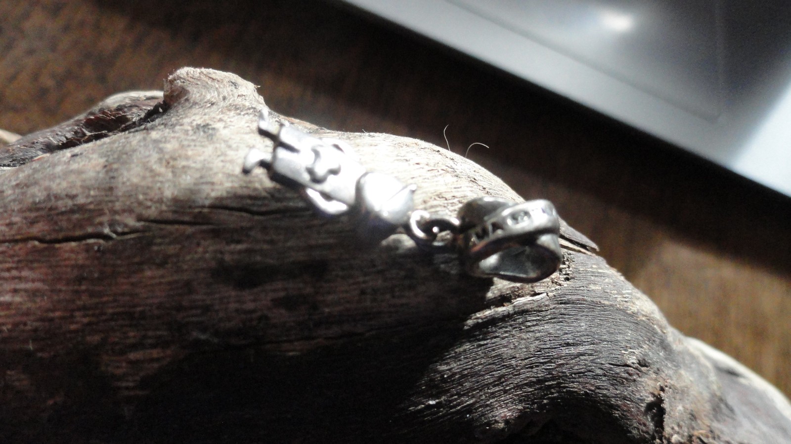 925 Italy Sterling Charm Little Boy Heart Marked MA About 3/16th” Center Hole