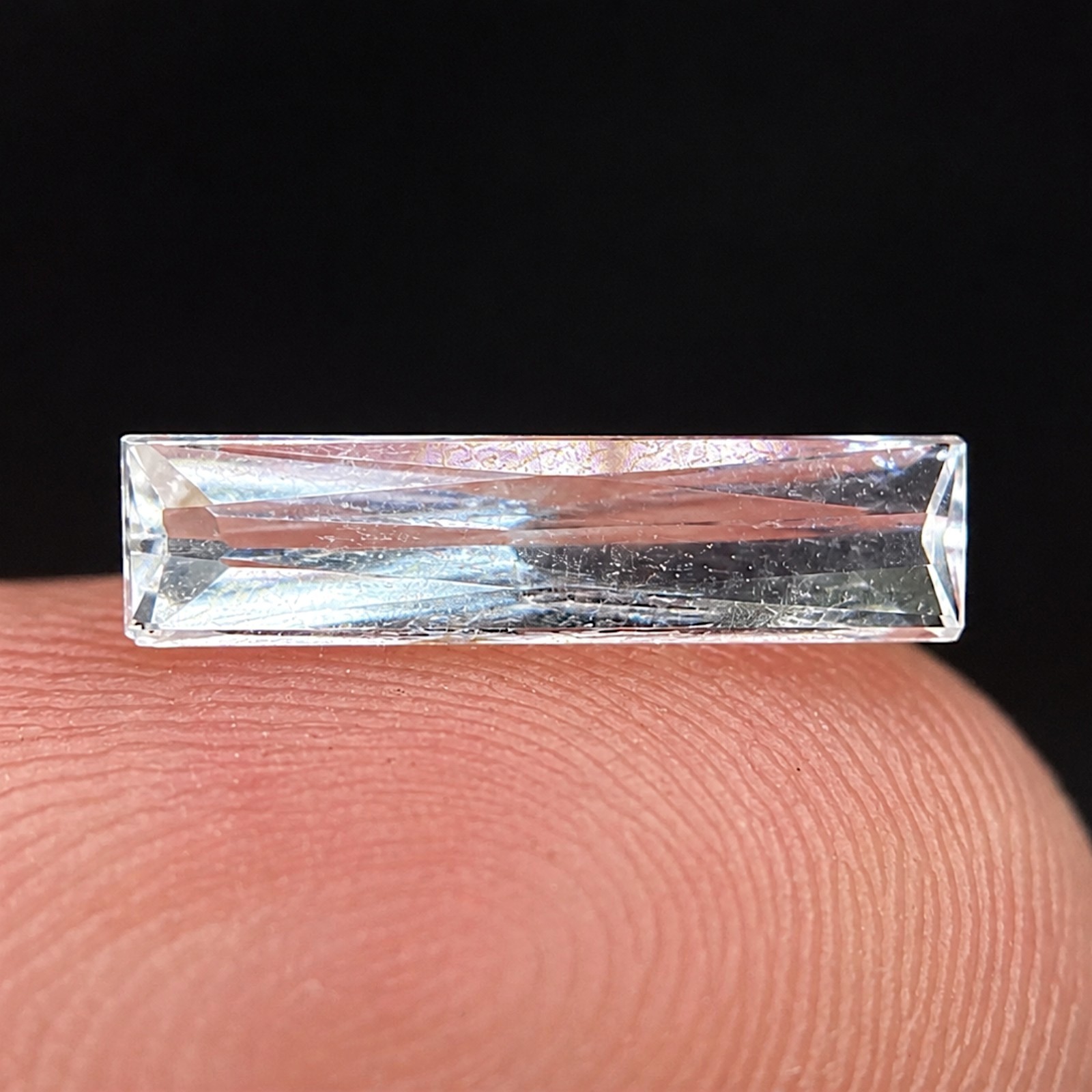 0.70 ct SCOLECITE – INDIA – Natural Rare Untreated Faceted – FREAKINGCAT
