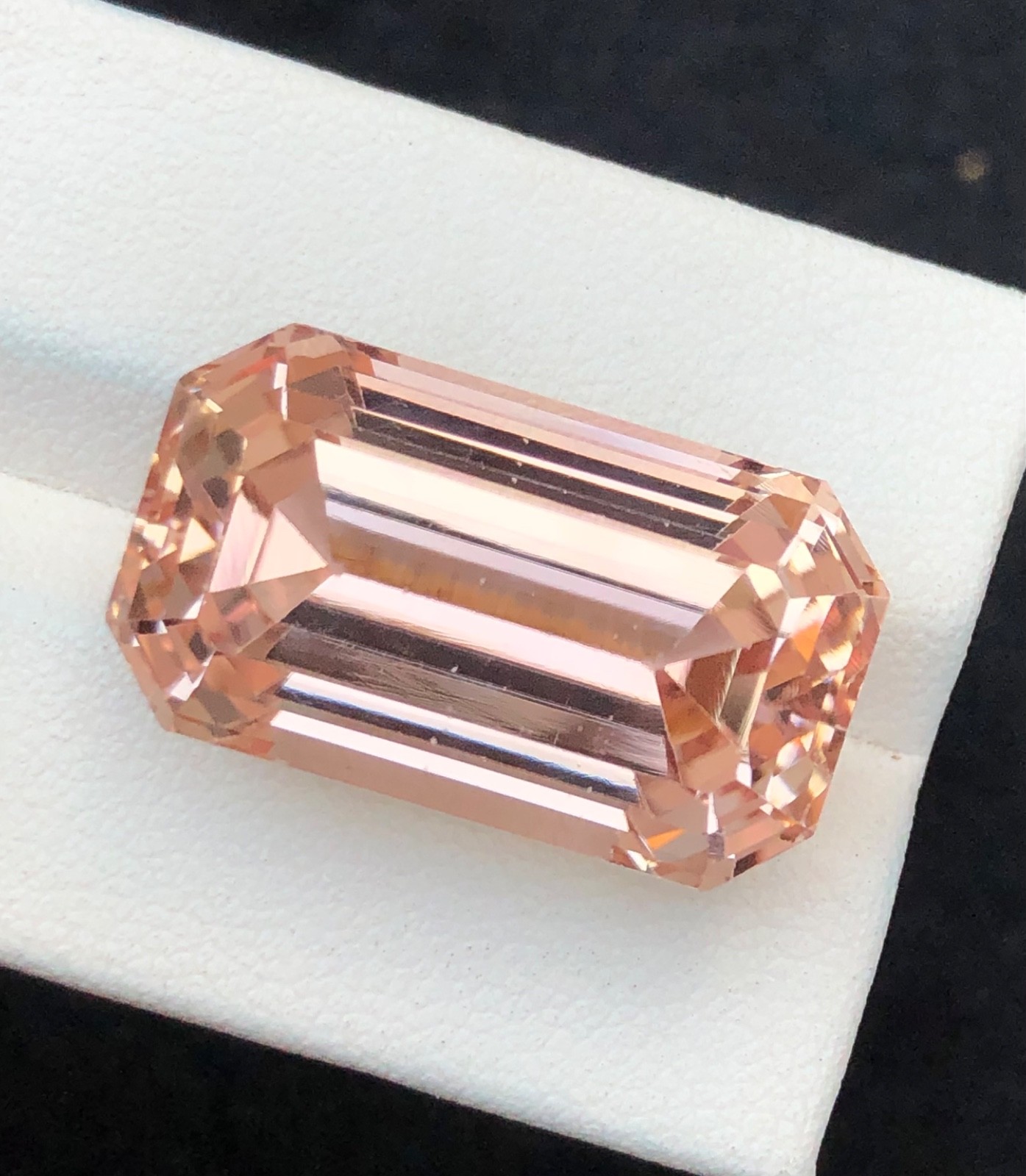 42 Carat Natural Cut Top Quality Peach Kunzite, loose Gemstone from Afghanistan