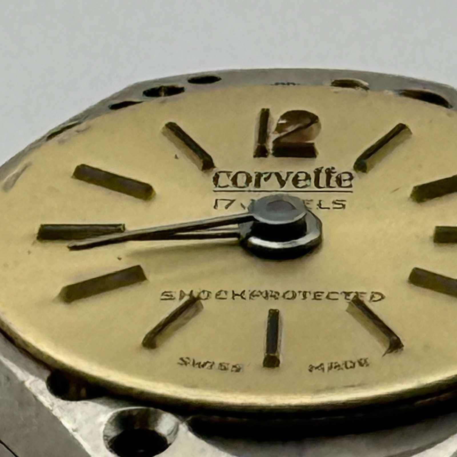 FHF 69-21 Watch Movement Corvette 17Jewels Swiss Manual Wind Parts Repair 15.3mm