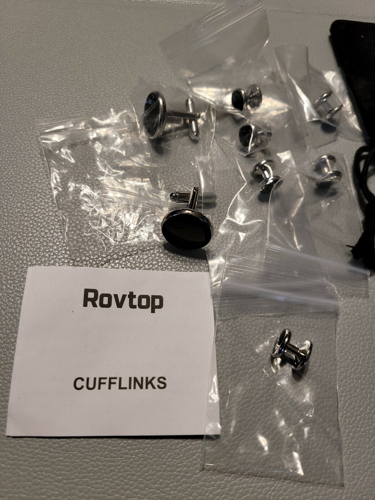 8 Rovtop Cufflinks and Studs Set for Tuxedo Shirts Business Wedding