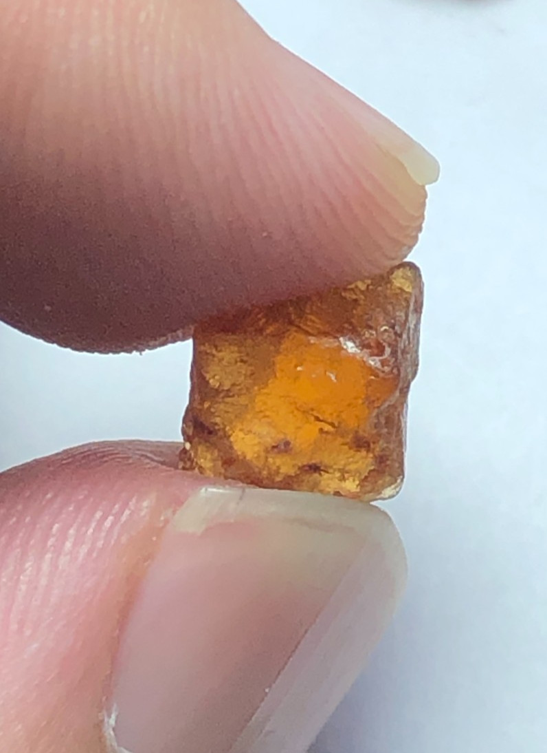 60 carat Natural facet rough quality hessonite garnet from Africa loose gemstone