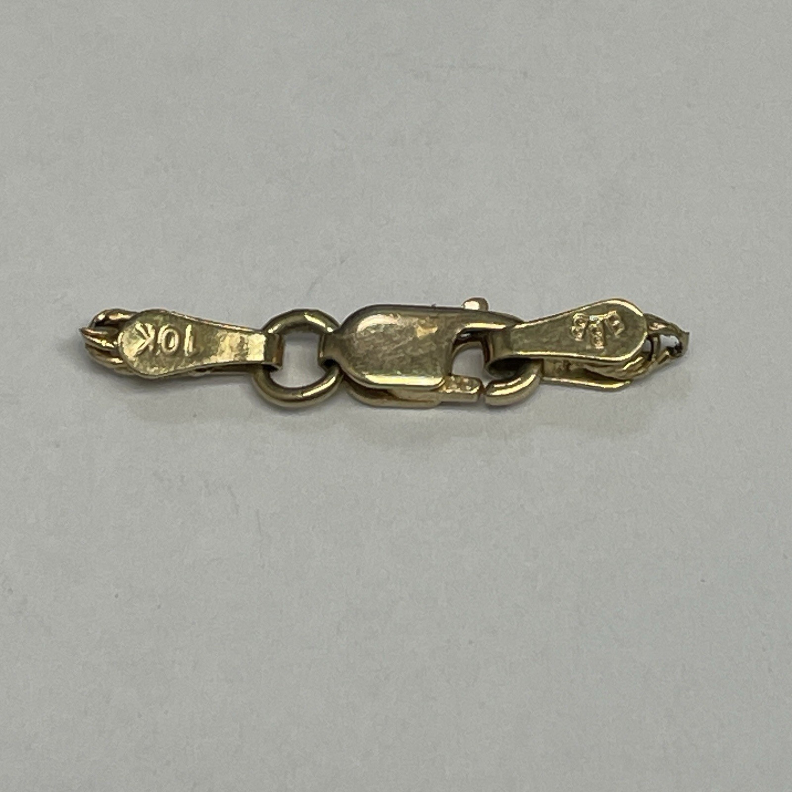10k Yellow Gold Lobster Clasp & Jump Ring Chain End 3 x 8mm 0.5g