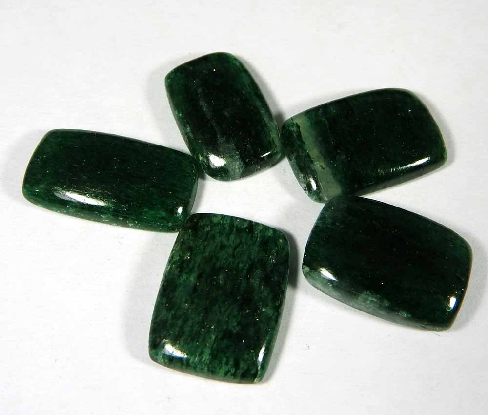 80.85Cts100%Natural Green Aventurine Cushion Cabochon Loose Gemstone.lot