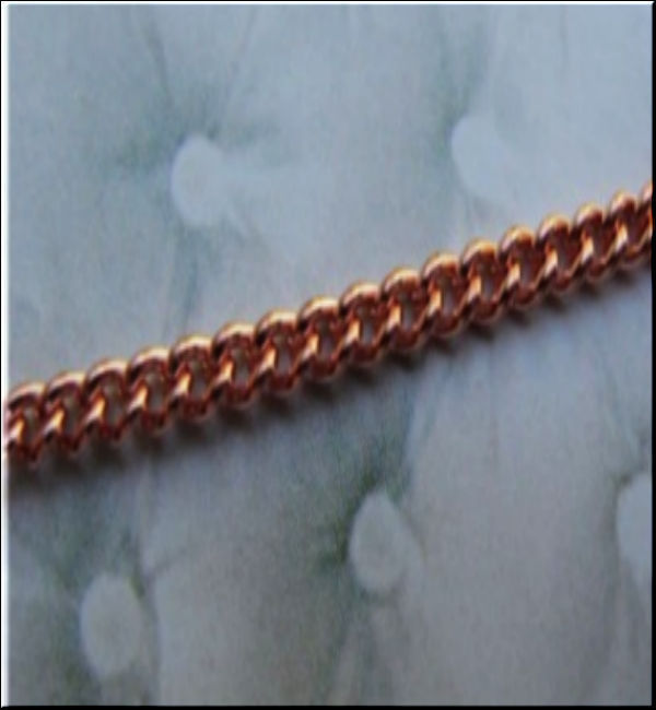 Solid Copper Anklet CA611G -1/8 inch wide – 8 to 11 inch lengths