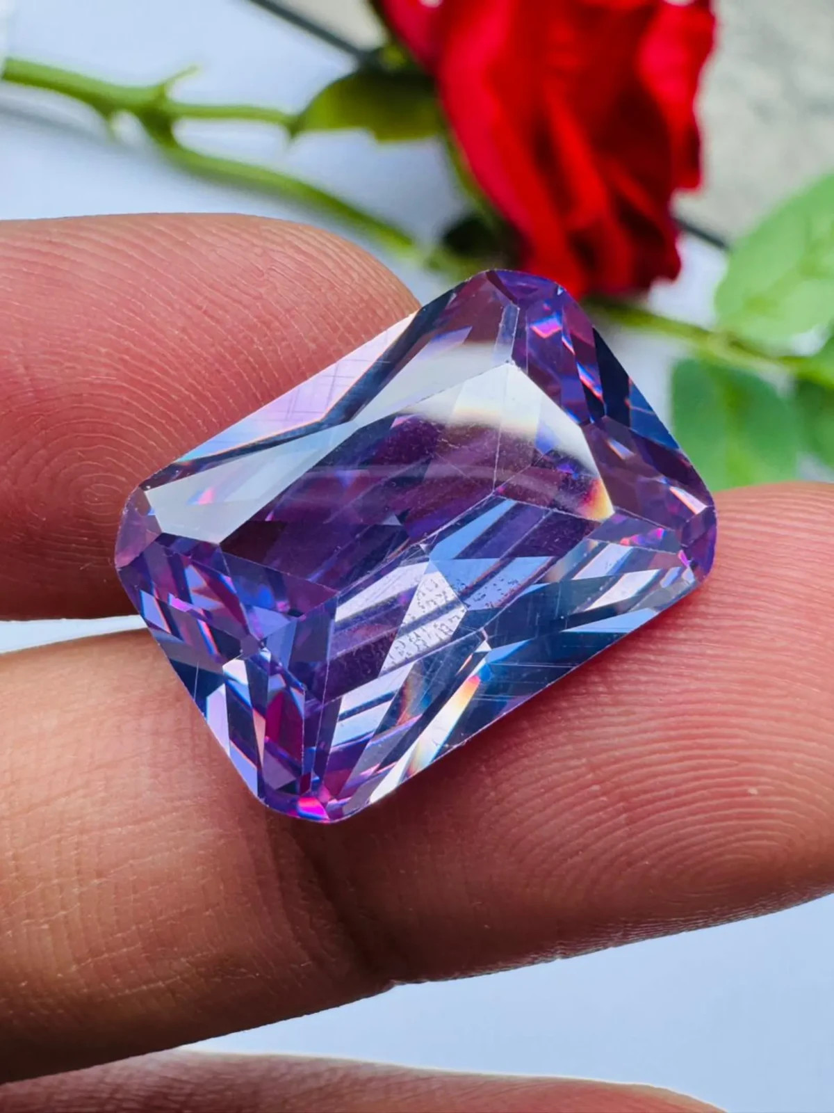 CERTIFIED Natural Diamod 3.05 CT purple princess Brilliant VVS1/ 9.5 mm