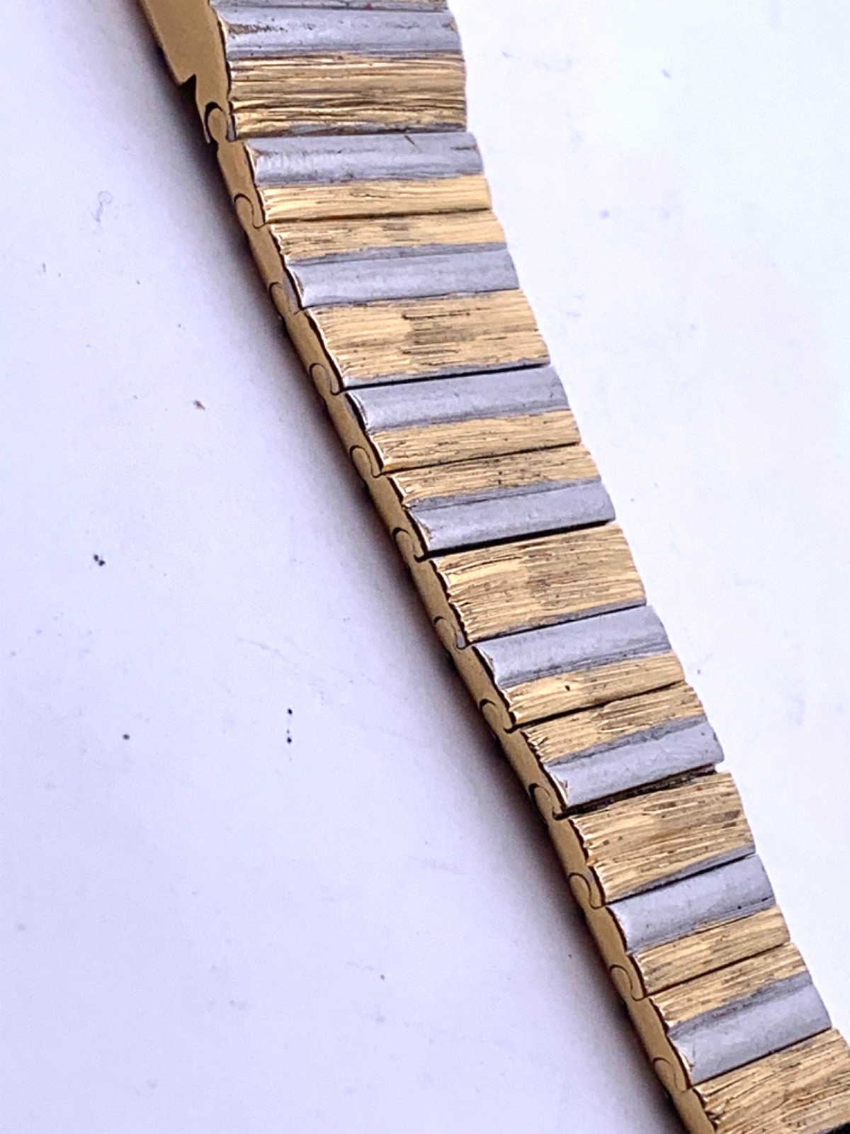Vintage 80’s Raymond Weil 8076 18K Gold EP Two Tone Classic Ladies Tank Watch