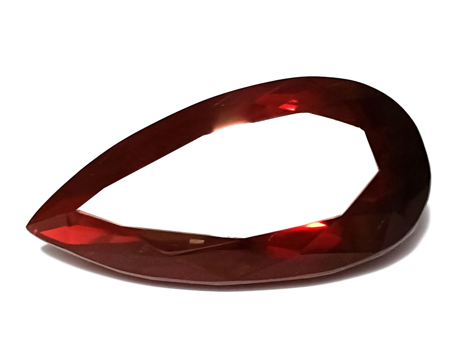 Natural 135.0 Ct Certified Brazilian Red Topaz Pear Cut IGL Loose Gemstone 5JSX