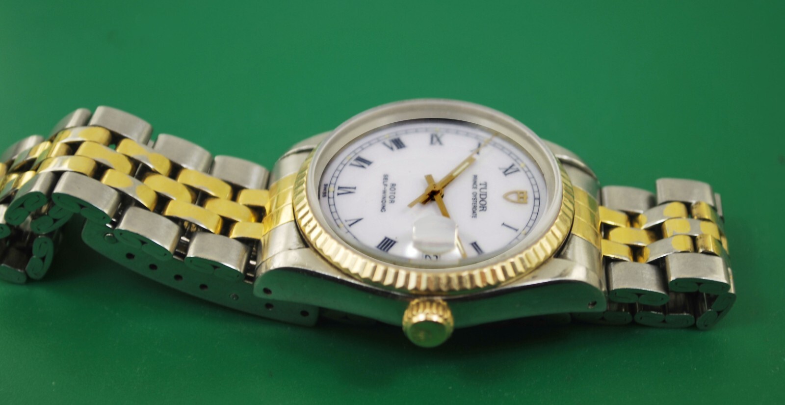 Tudor by Rolex Prince Oyster Date Automatic Enamel Dial Boy’s 32mm Watch 72000