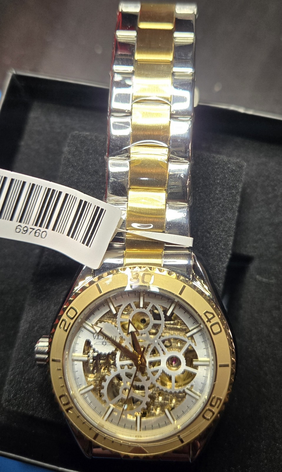 Invicta Men’s Automatic Skeleton Dial Stainless Steel Bracelet Wristwatch