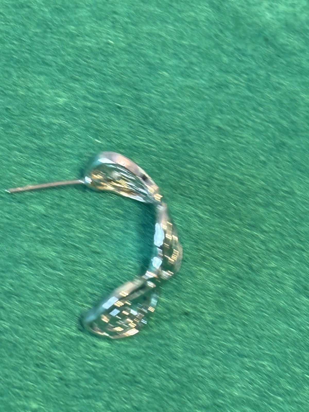 Vintage Silver Metal Rose Flower Ear Cuff Climber Post Earrings