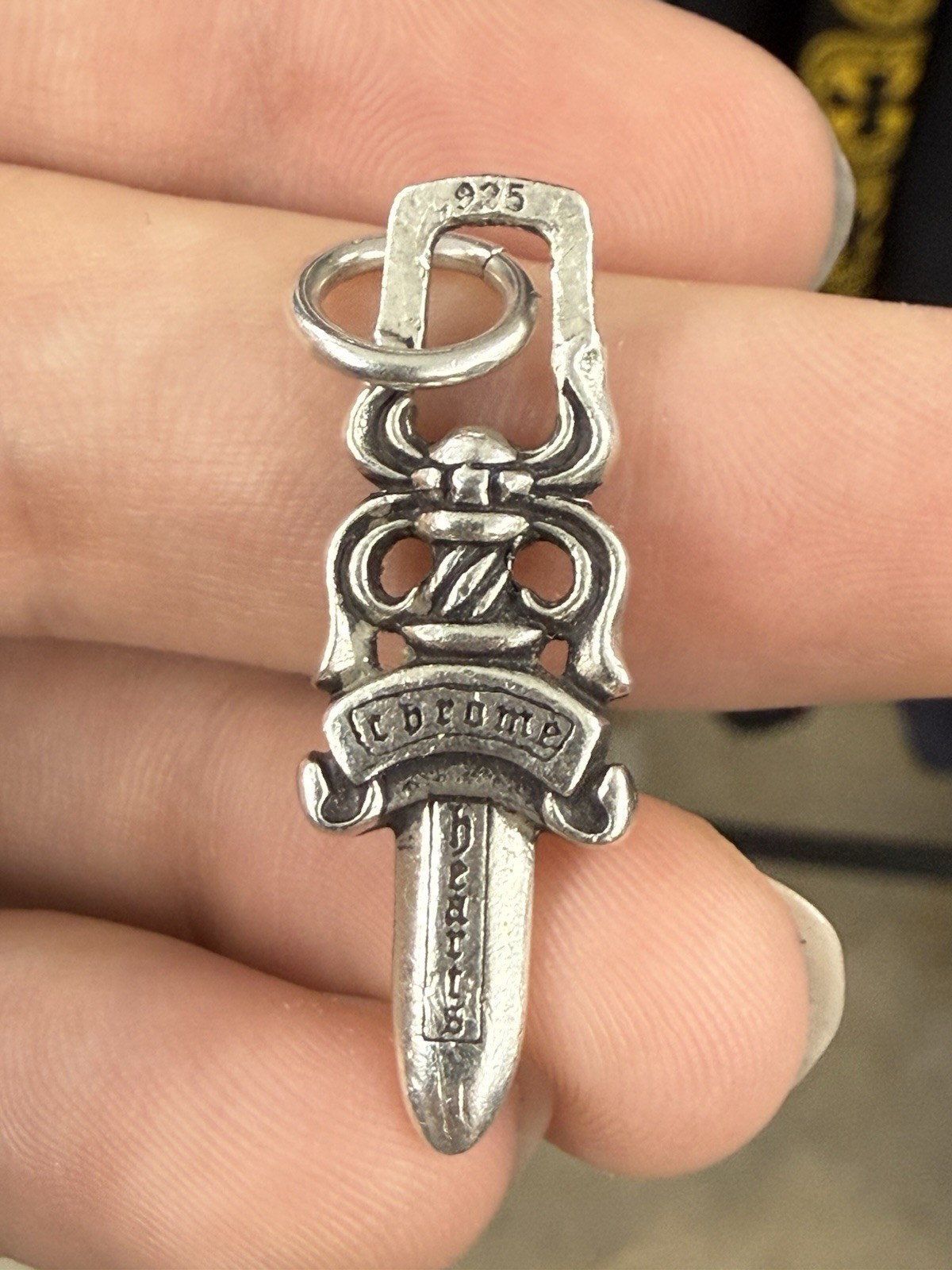 Chrome Hearts Dagger Zipper Pendant Charm w/ Bale (SHIPS FAST) 100% Authentic!
