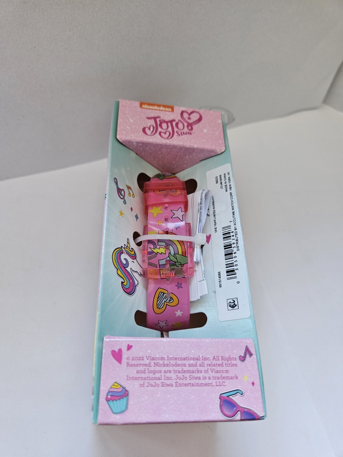 Jojo Siwa Nickelodeon Girls Pearlized Case Flashing Light Up Watch New