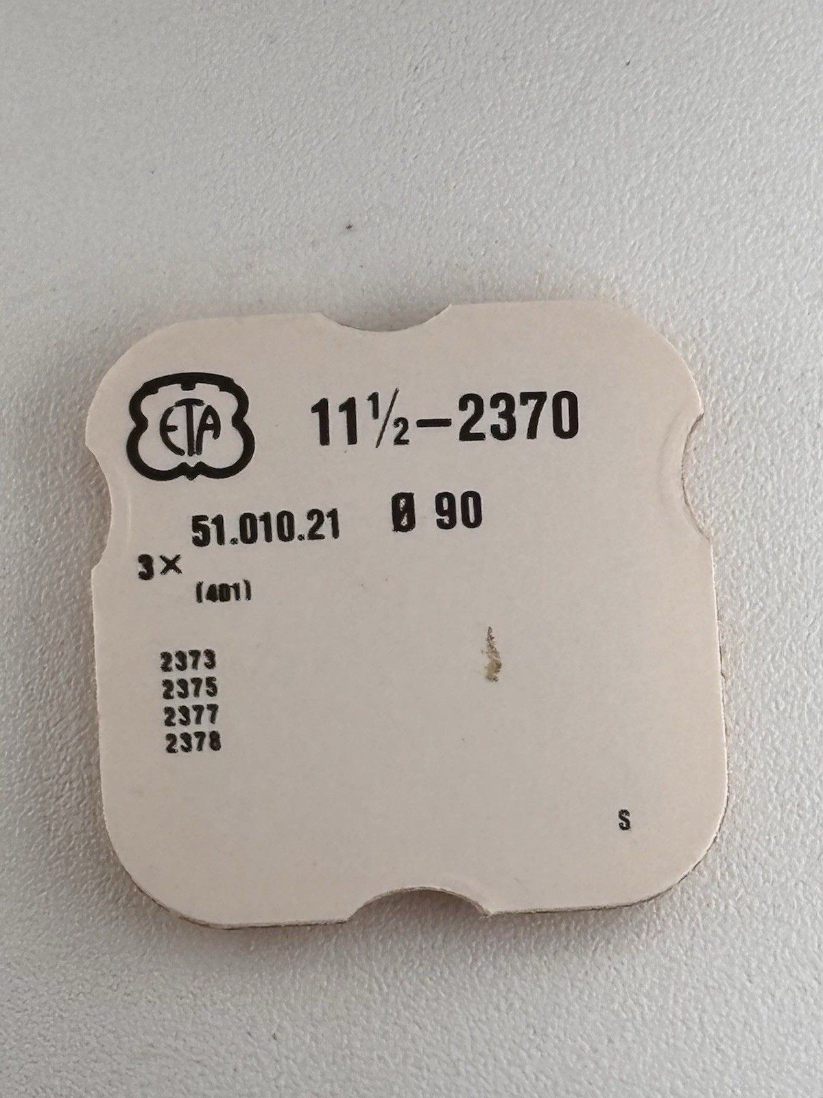 ETA 2370 #401 Stem 2373 2375 2377 2378