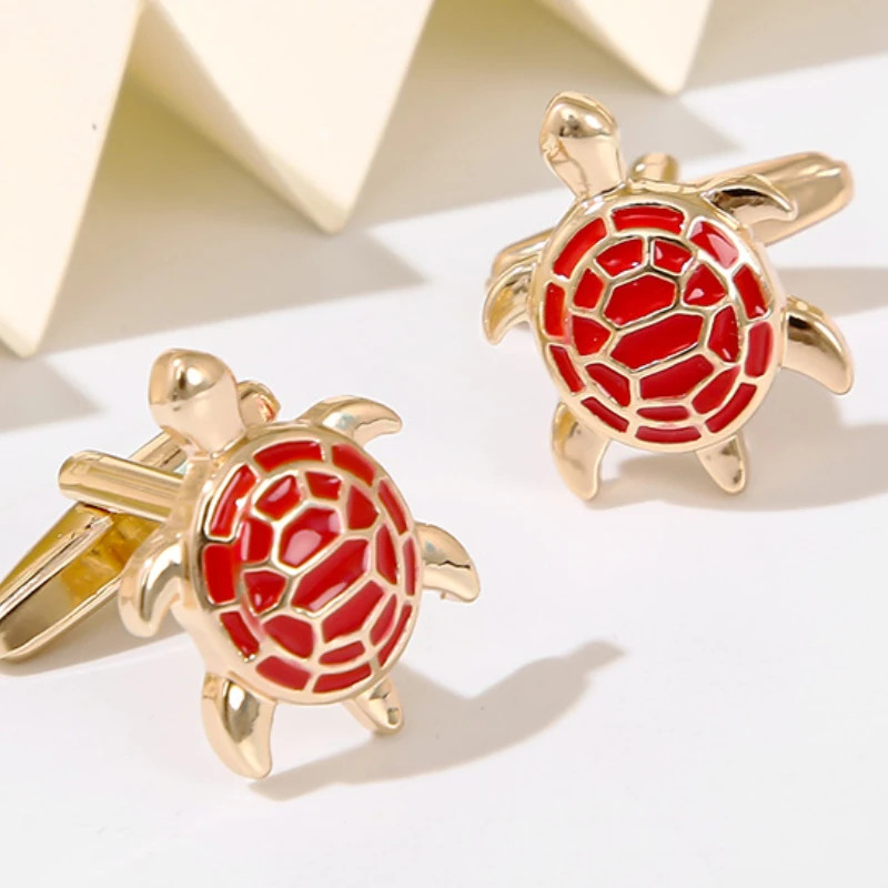 Metal Sea Turtle Cufflinks French Men’s Daily Casual Business Shirt Cuff Links