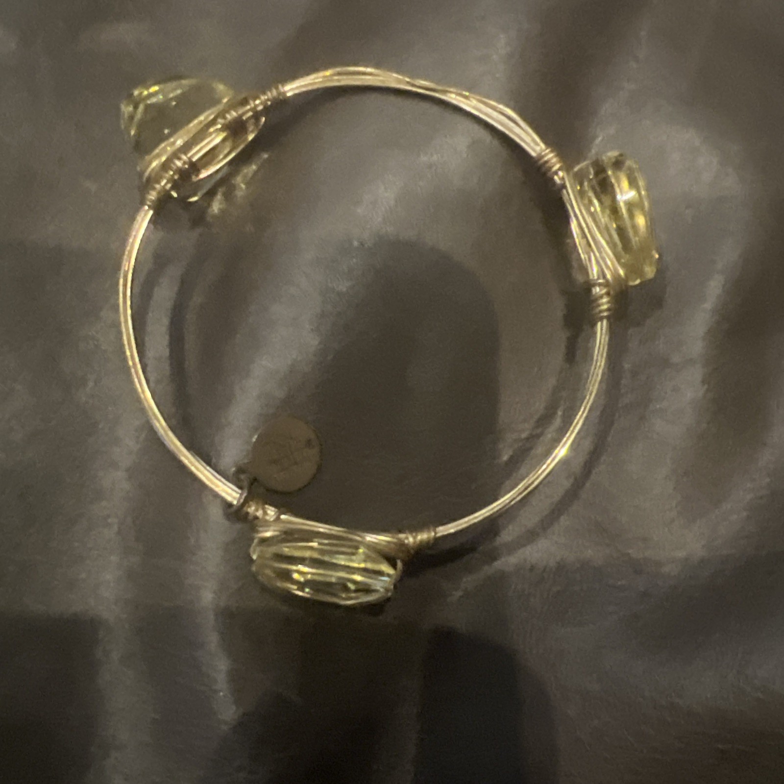 Henri Bendel Bangle Bracelet Gold Gemstone New In Bag