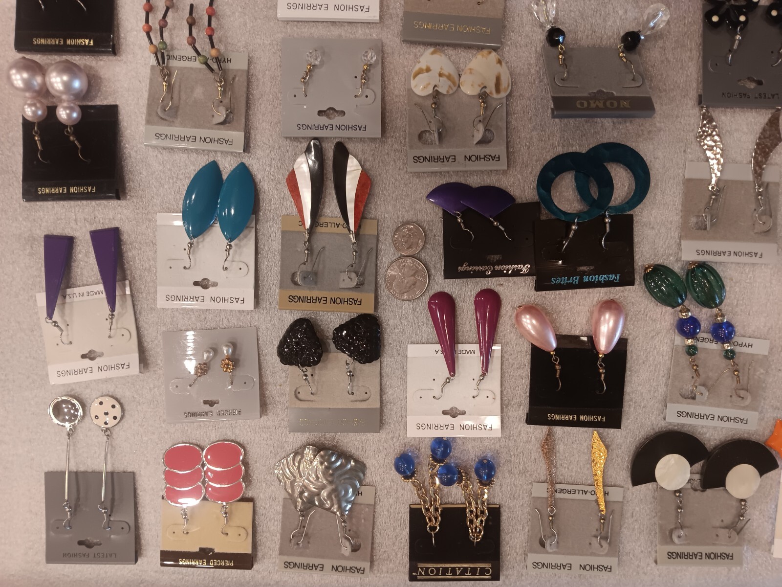 Fashion Jewelry Pierced Earrings Set Of 40 Pairs New #14