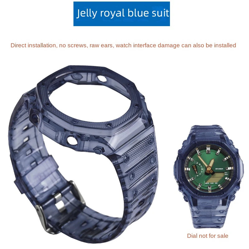 For Casioak GA2100/GA2110 Silicone Mod Kit Watch Bezel Band Replacement Set