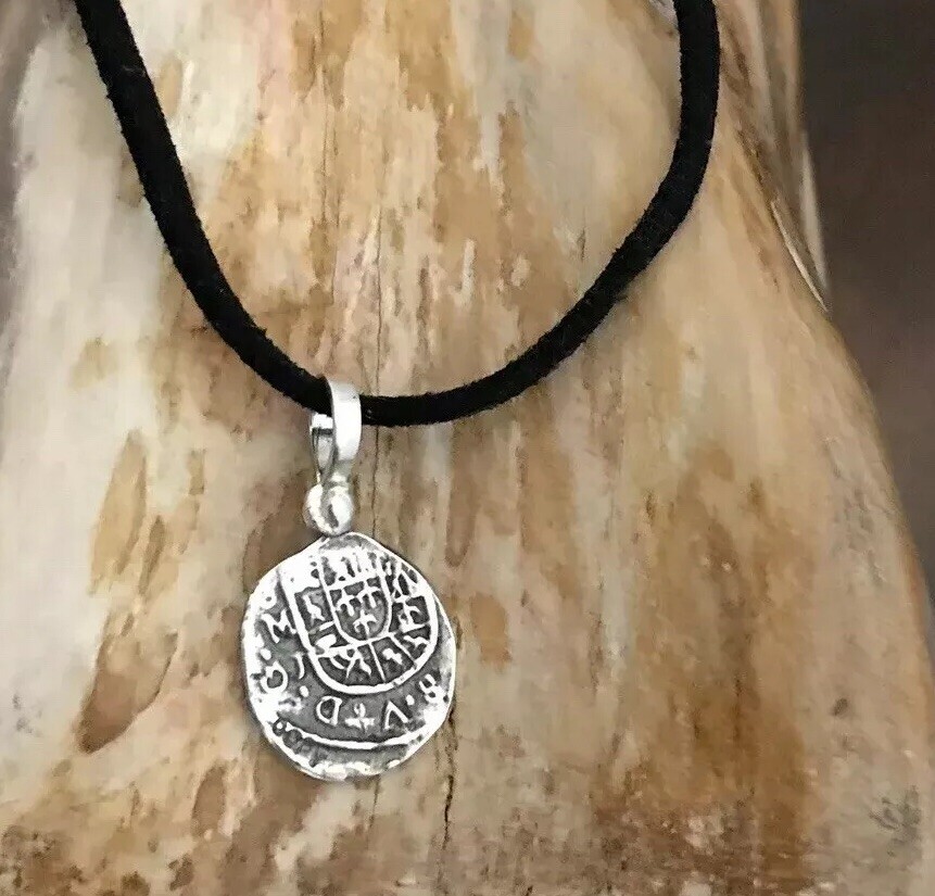 ATOCHA Coin Pendant 925 Sterling Silver Sunken Treasure Shipwreck Jewelry